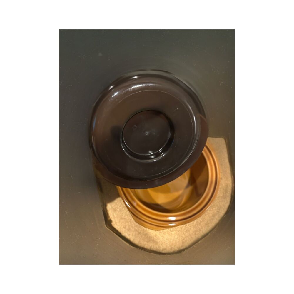 Vintage Rival Crock-ette Slow Cooker | Brown Ceramic Mini Pot | Model 811221